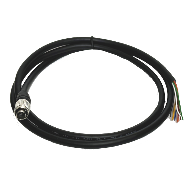 Câble GPIO avec connecteur circulaire Hirose HR25 à 8 broches