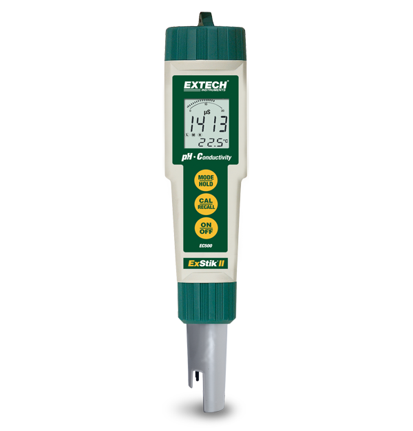 Extech EC500 : Appareil étanche de mesure du pH/de la conductivité ExStik&reg; II*