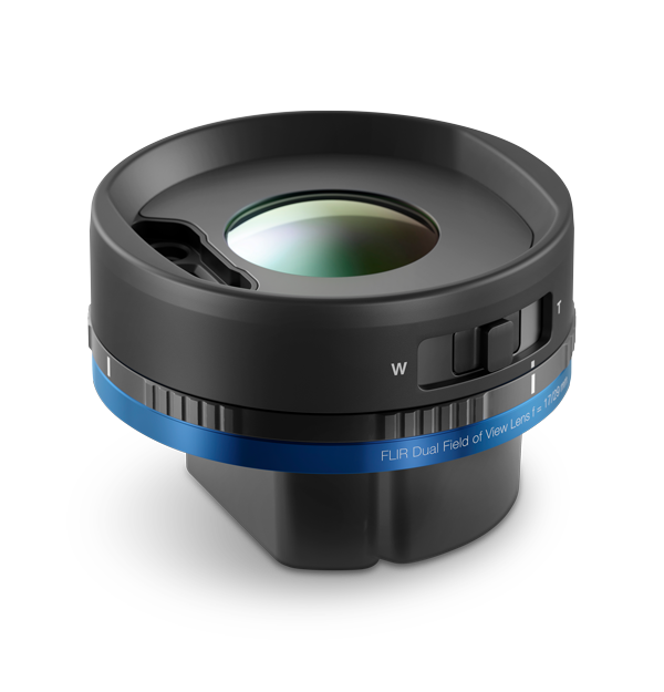 Objectif IR à champ de vision double FlexView&trade; f=17/29 mm (24°/14°) (T300586)