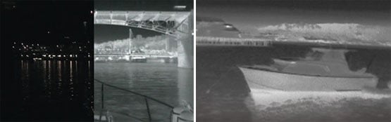 Les caméras thermiques maritimes FLIR permettent aux navires de sécurité publique d'intervenir de nuit et par mauvais temps